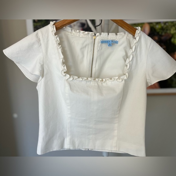 Like new cream Antonio Melani blouse - Picture 5 of 8